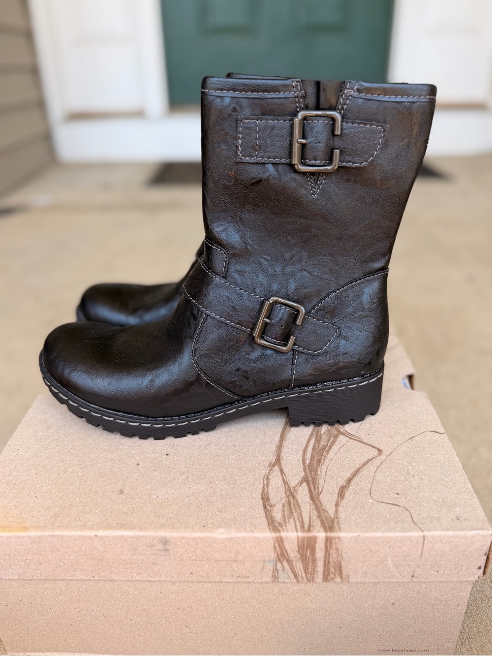 b.o.c Born Concept Santina Black Buckle Boots Women’s Size 9